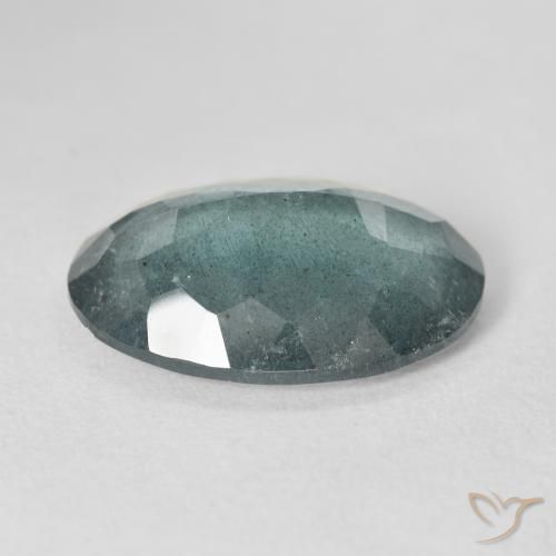 Aigue-marine bleue naturelle coupe ovale, 12,27 ct, VS-SI
