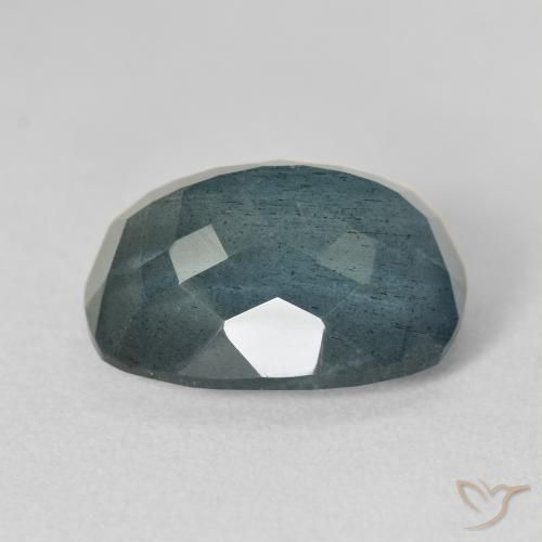 Aigue-marine bleue naturelle coupe coussin, 9,84 ct, VS-SI