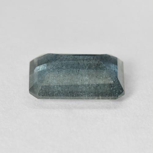 Aigue-marine bleue naturelle taille émeraude, 4,25 ct, translucide