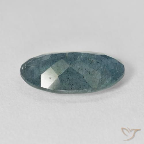 Aigue-marine bleue naturelle coupe ovale, 5,60 ct, VS-SI