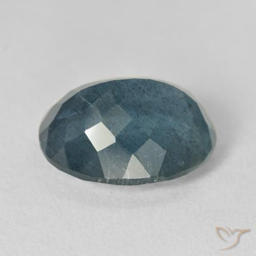 Aigue-marine bleue naturelle coupe ovale, 8,01 ct, VS-SI
