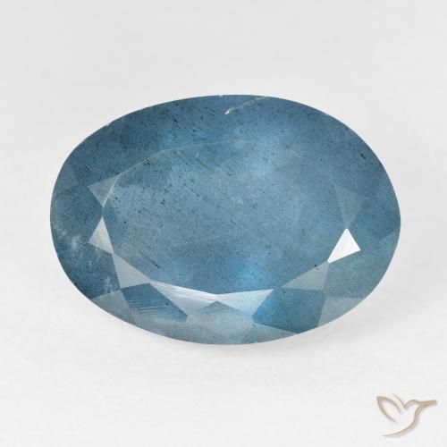 12.39ct Naturel Bleu aquatique argent intense Bleu vert, ovale, VS-SI