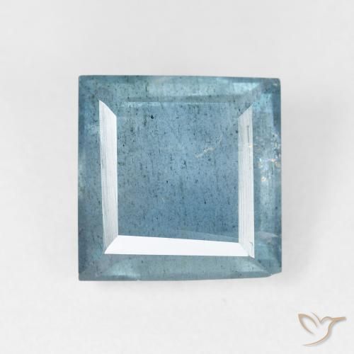 4.70ct Naturel Bleu clair Bleu vert, Carré, VS-SI