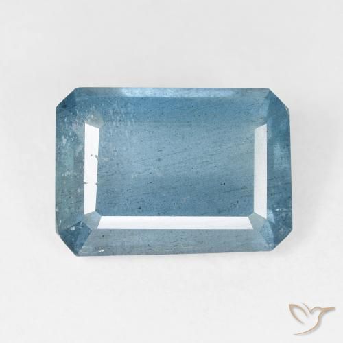 6.20ct Naturel Bleu moyen Bleu vert, Taille émeraude, VS-SI