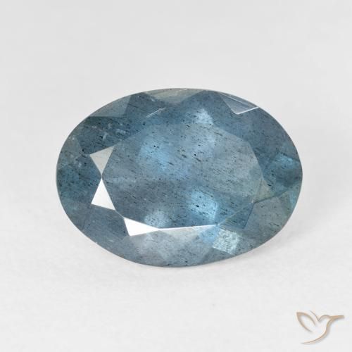 Aigue-marine bleue naturelle coupe ovale, 5,08 ct, VS-SI