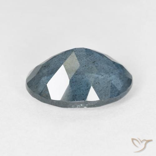 Aigue-marine bleue naturelle coupe ovale, 5,08 ct, VS-SI