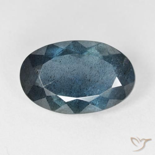 Aigue-marine bleue naturelle coupe ovale, 7,33 ct, VS-SI
