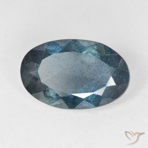 Aigue-marine bleue naturelle coupe ovale, 7,33 ct, VS-SI