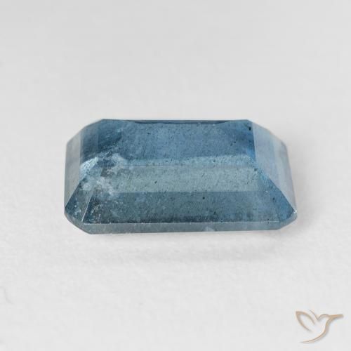 Bleu vert Bleu bébé naturelle Octogone / coupe Émeraude, 5.28 ct, VS-SI