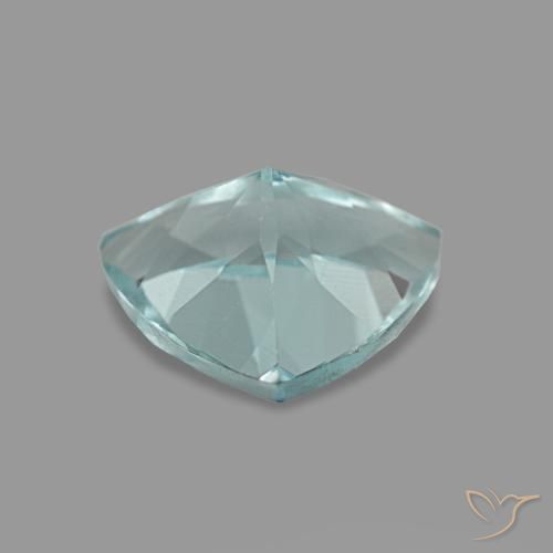 Aigue-marine turquoise naturelle trillion, 0,93 ct, VVS