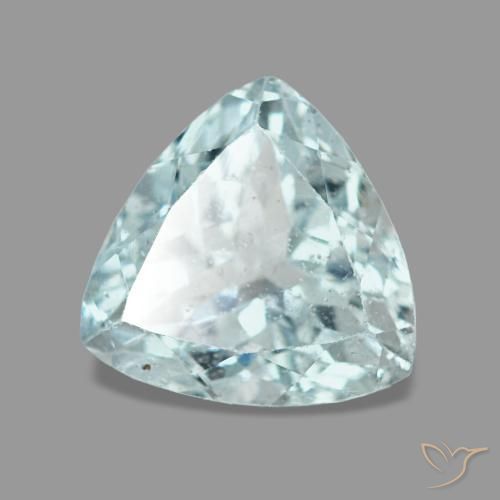 Aigue-marine bleue naturelle trillion, 1,15 ct, VS