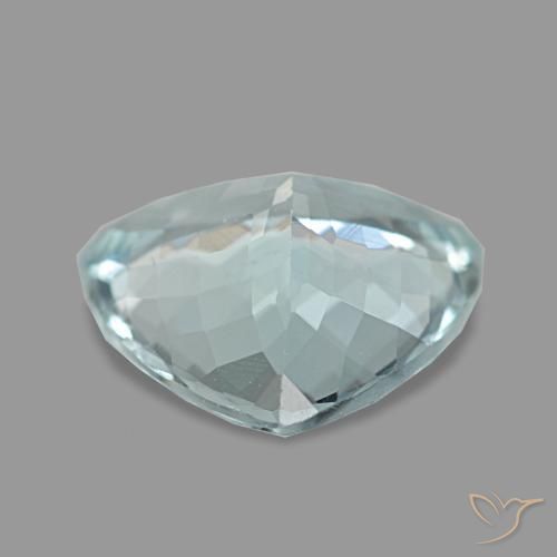 Aigue-marine bleue naturelle trillion, 2,17 ct, VVS