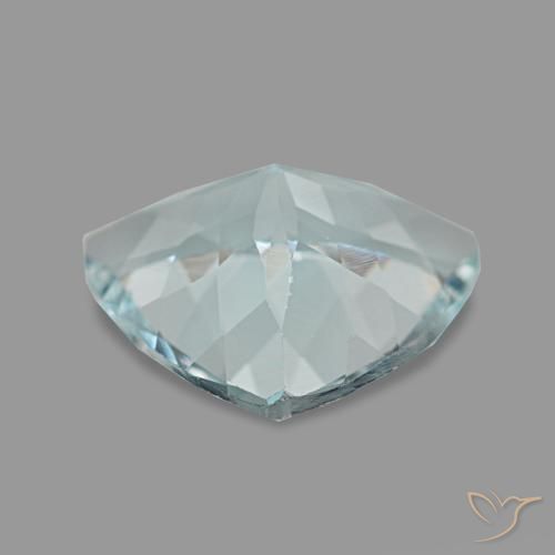 Aigue-marine bleue naturelle trillion, 1,74 ct, VS