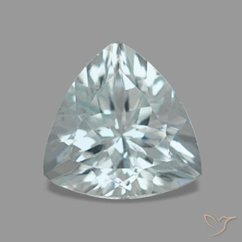 Aigue-marine bleue naturelle trillion, 1,56 ct, VS