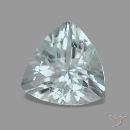 Aigue-marine bleue naturelle trillion, 1,56 ct, VS