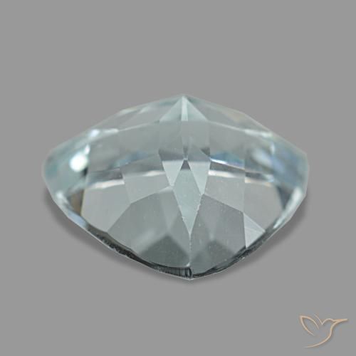 Aigue-marine bleue naturelle trillion, 2,74 ct, VS