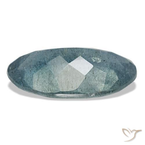 Aigue-marine bleue naturelle coupe ovale, 5,60 ct, VS-SI
