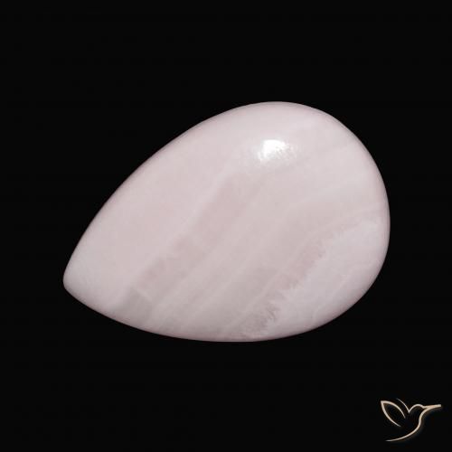 13.26ct Naturel Rose clair Aragonite, En forme de poire, Opaque