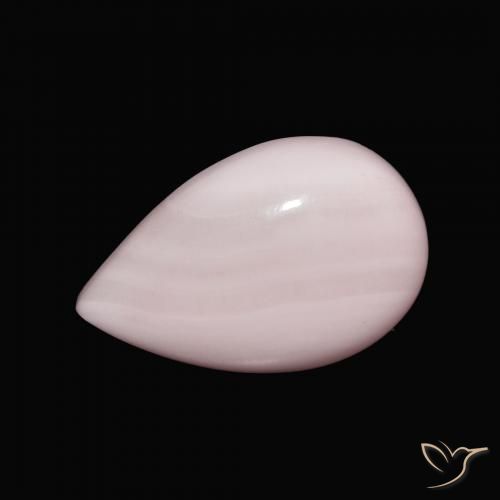 10.75ct Naturel Rose Aragonite, En forme de poire, Opaque