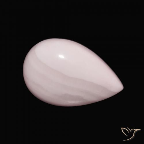 Aragonite Rose naturelle En forme de poire, 10.75 ct, Opaque