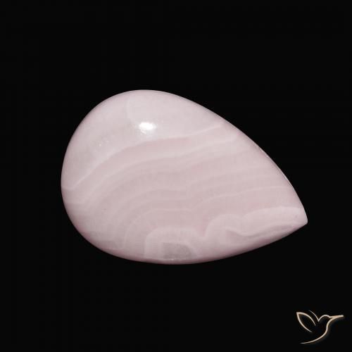 Aragonite Rose naturelle En forme de poire, 10.51 ct, Opaque