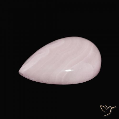Aragonite Rose naturelle En forme de poire, 10.51 ct, Opaque