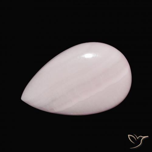 9.35ct Naturel Rose clair Aragonite, En forme de poire, Opaque