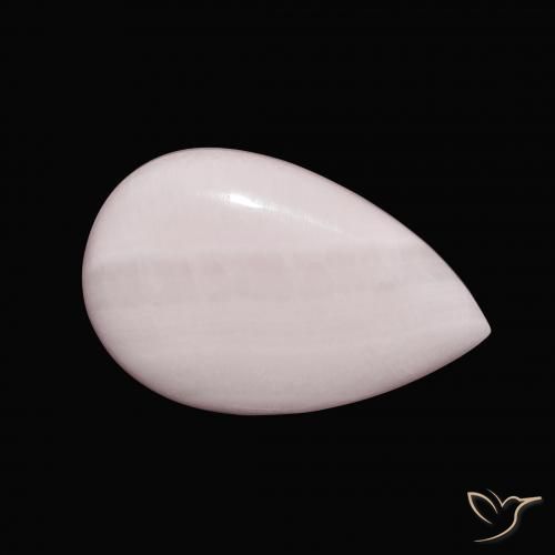 Aragonite Rose clair naturelle En forme de poire, 9.35 ct, Opaque