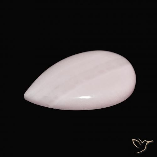 Aragonite Rose clair naturelle En forme de poire, 9.35 ct, Opaque