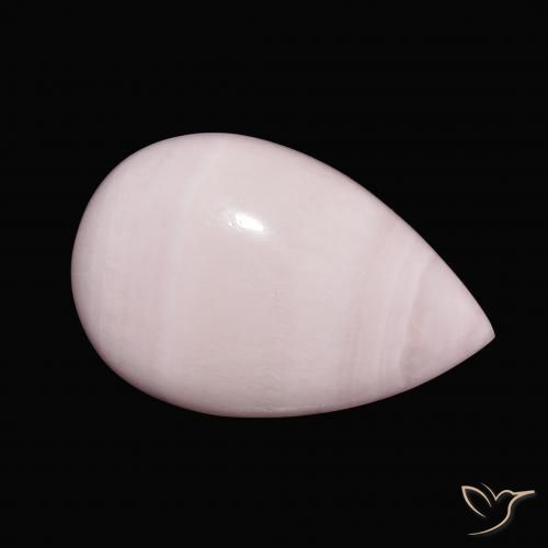 Aragonite Rose naturelle En forme de poire, 13.50 ct, Opaque