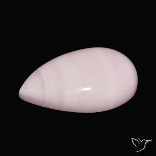 Aragonite Rose naturelle En forme de poire, 13.50 ct, Opaque