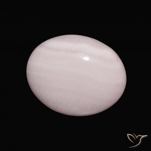 Aragonite Rose naturelle ovale, 9.82 ct, Opaque