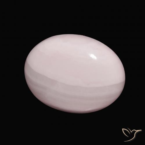 Aragonite Rose clair naturelle ovale, 11.39 ct, Opaque