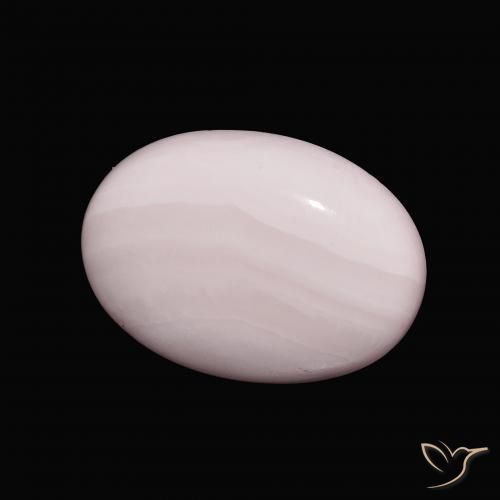 Aragonite Rose clair naturelle ovale, 10.16 ct, Opaque