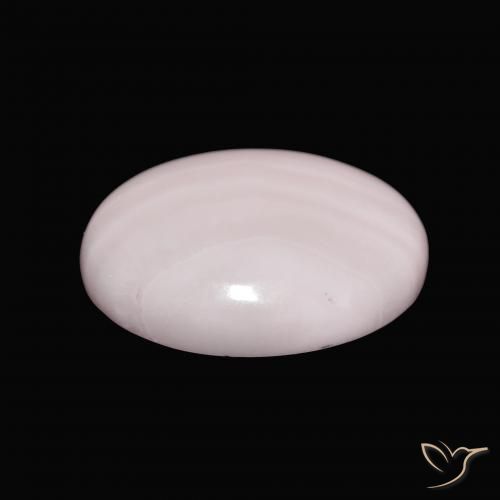 Aragonite Rose clair naturelle ovale, 10.16 ct, Opaque