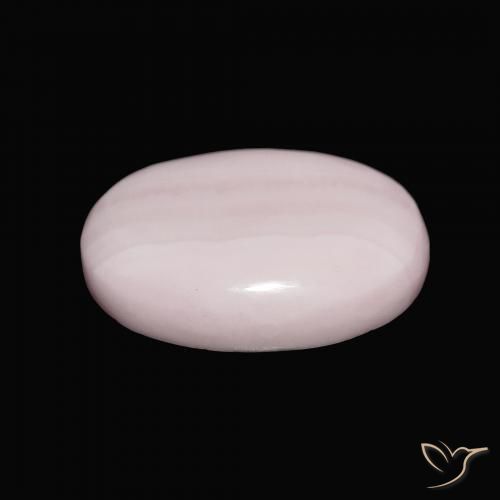 Aragonite Rose clair naturelle ovale, 11.97 ct, Opaque