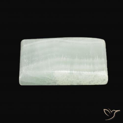Aragonite Vert clair naturelle Baquette, 42.74 ct, Opaque