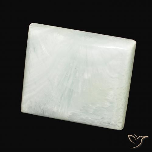 Aragonite Vert jaune pâle naturelle Baquette, 49.84 ct, Opaque