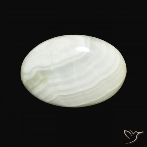 23.44ct Naturel Vert jaune pâle Aragonite, ovale, Opaque