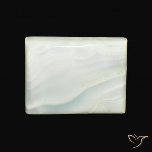 34.88ct Naturel Vert jaune pâle Aragonite, Baquette, Opaque