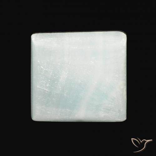 13.88ct Naturel Vert clair Aragonite, Carré, Opaque