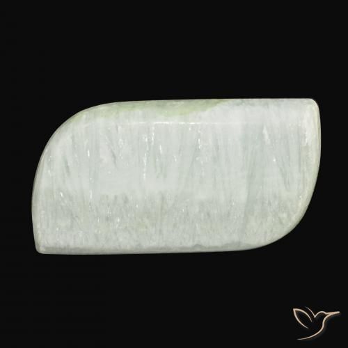 46.51ct Naturel Vert pâle Aragonite, Fantaisie, Opaque