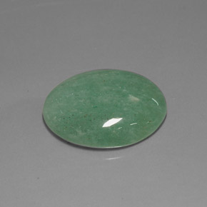 Aventurine Vert naturelle Coupe ovale, 23.52 ct, Opaque