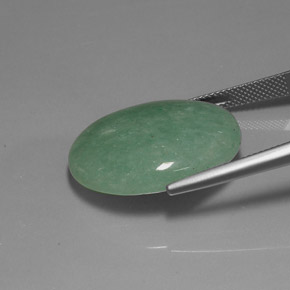 Aventurine Vert naturelle Coupe ovale, 23.52 ct, Opaque
