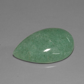 Aventurine Vert naturelle En forme de poire, 23.68 ct, Opaque
