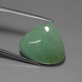 Aventurine vert naturelle en forme de poire, 21,21 ct, opaque