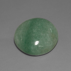 Aventurine vert naturelle coupe ovale, 33,76 ct, opaque