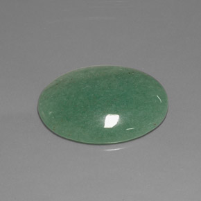 Aventurine Vert naturelle Coupe ovale, 18.73 ct, Opaque