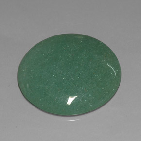 Aventurine vert naturelle coupe roude, 26,40 ct, opaque