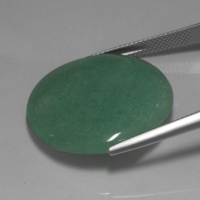 Aventurine vert naturelle coupe roude, 26,40 ct, opaque